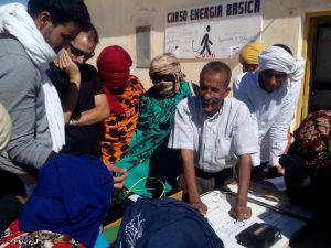 curso sobre energía fotovoltaica básica en los campamentos de refugiados saharauis